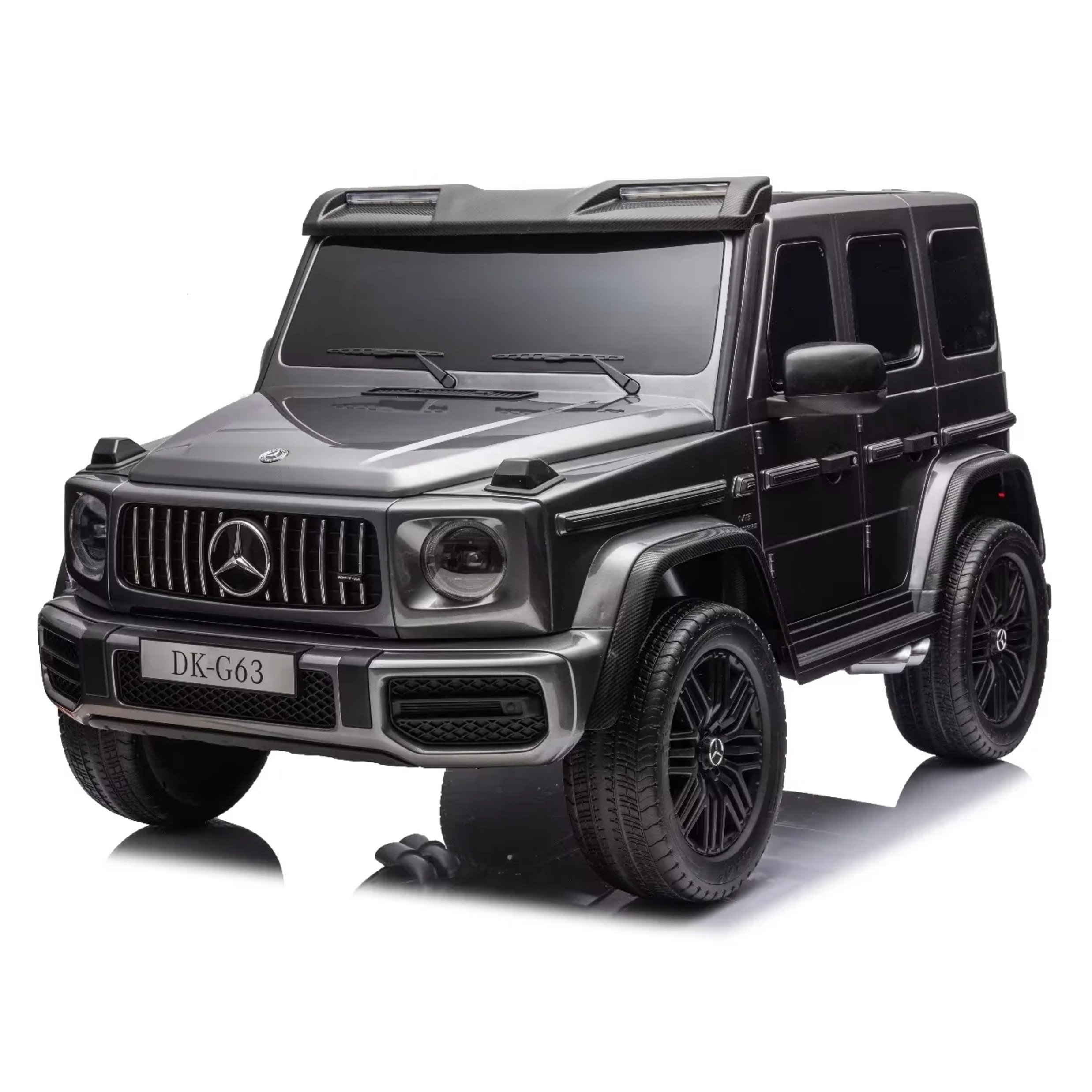 24V Licensed Mercedes-AMG G63 4WD Kids Ride-On Car with Remote Control- Painted Grey