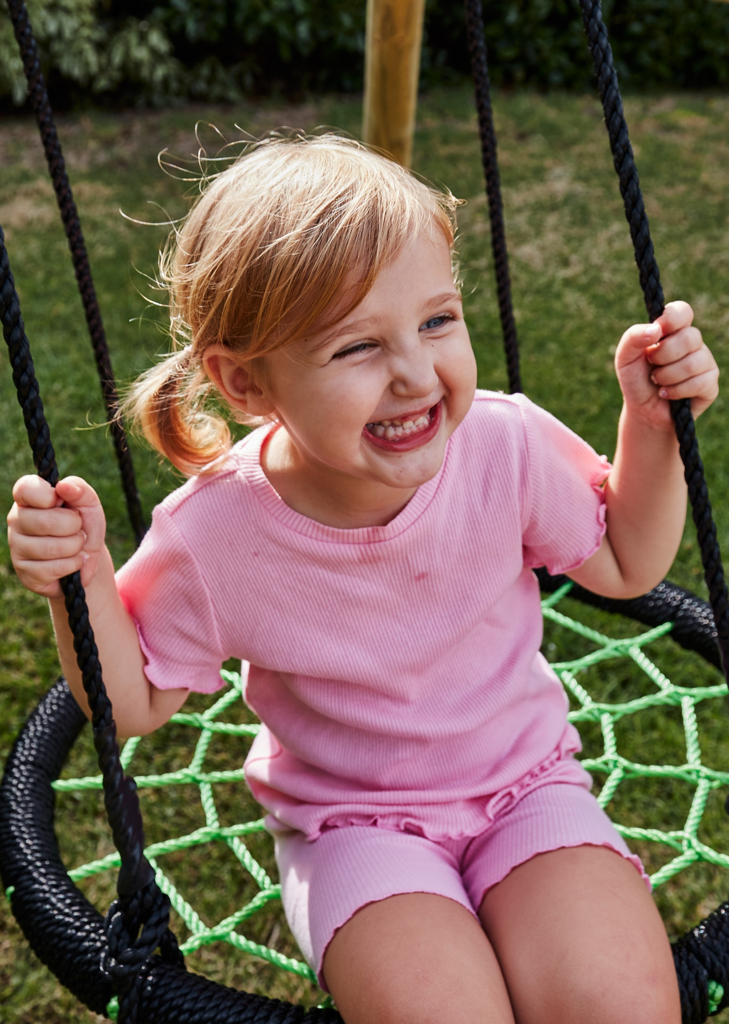 Wild Aussie 3 in 1 Round Nest Wooden Swing Set