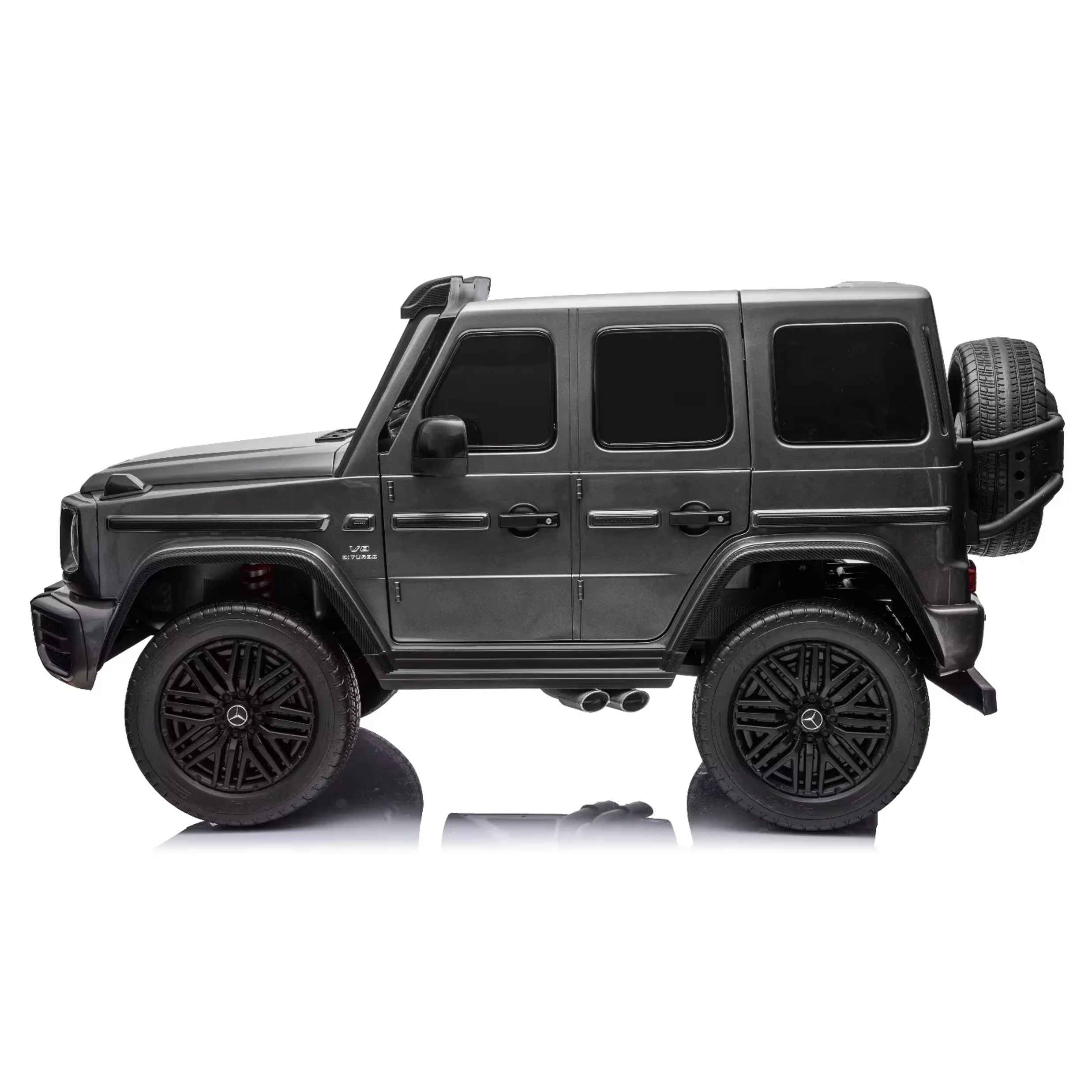24V Licensed Mercedes-AMG G63 4WD Kids Ride-On Car with Remote Control- Painted Grey