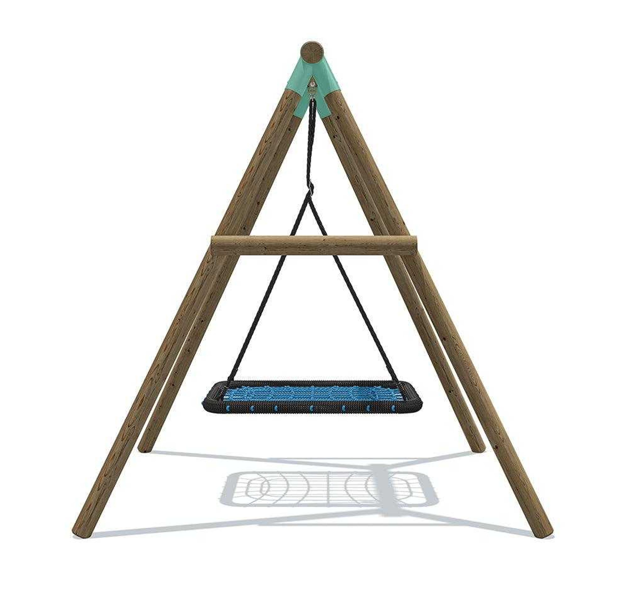 Wild Aussie Rectangle Nest Wooden Swing Set