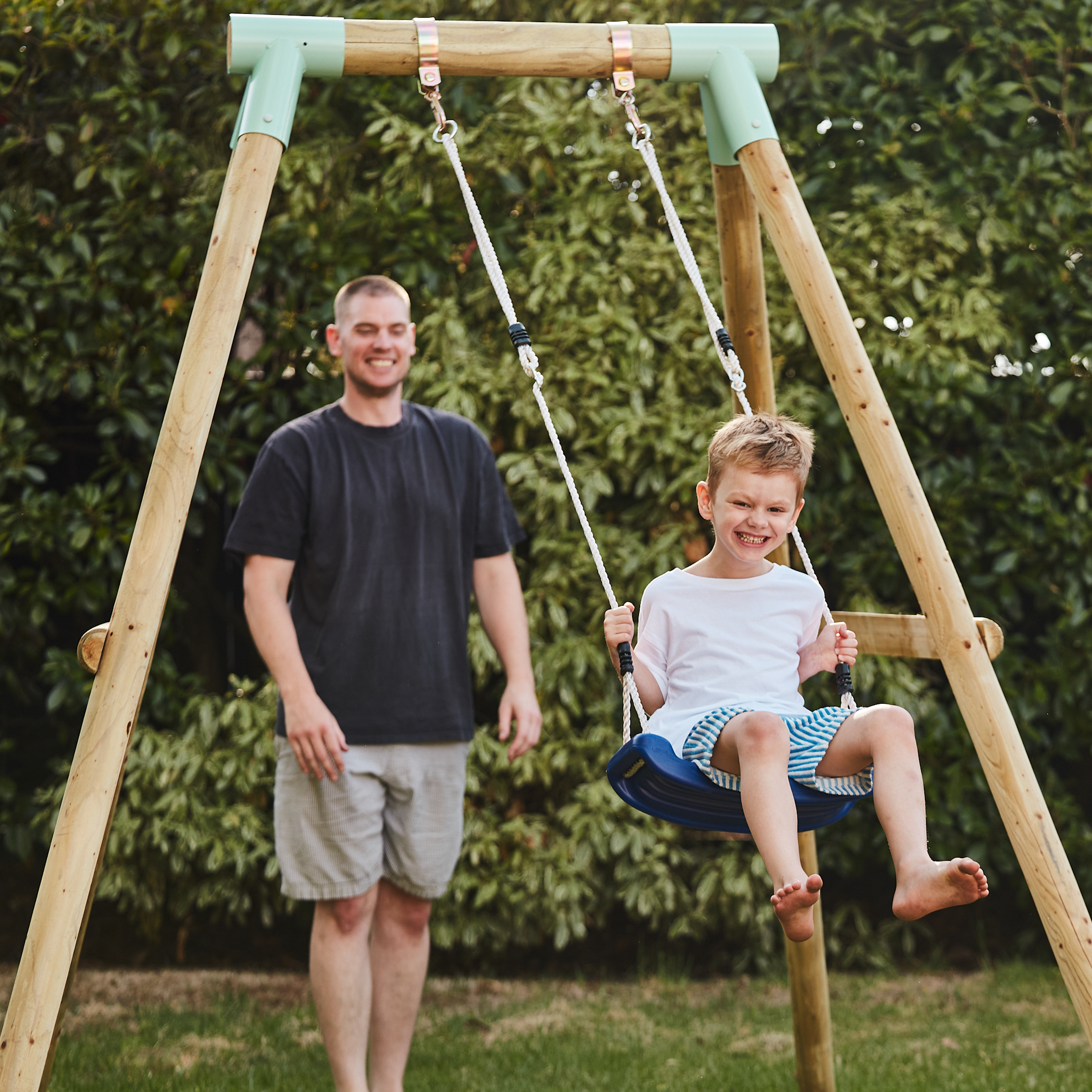 Wild Aussie Kids Wooden Swing Set