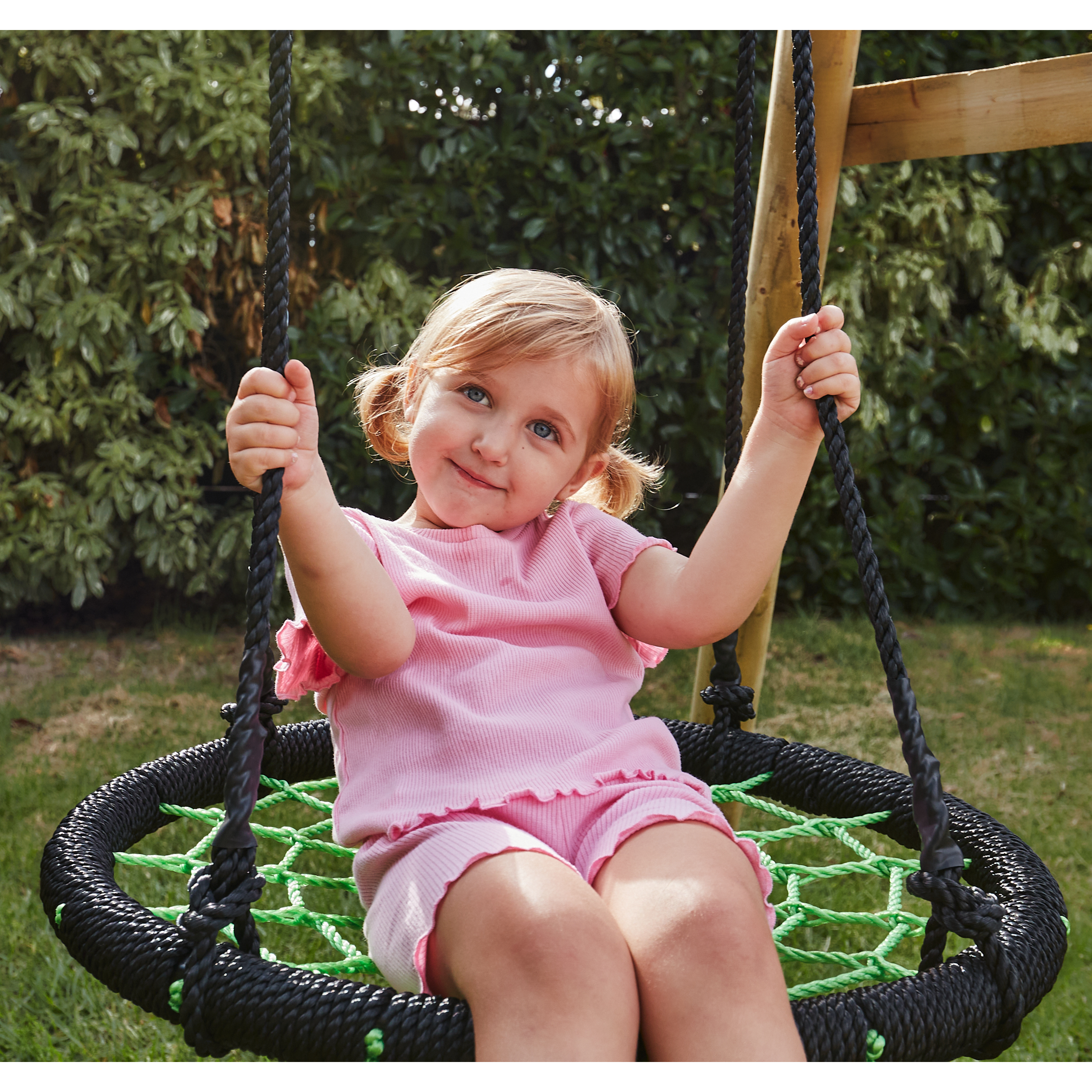 Wild Aussie 3 in 1 Round Nest Wooden Swing Set