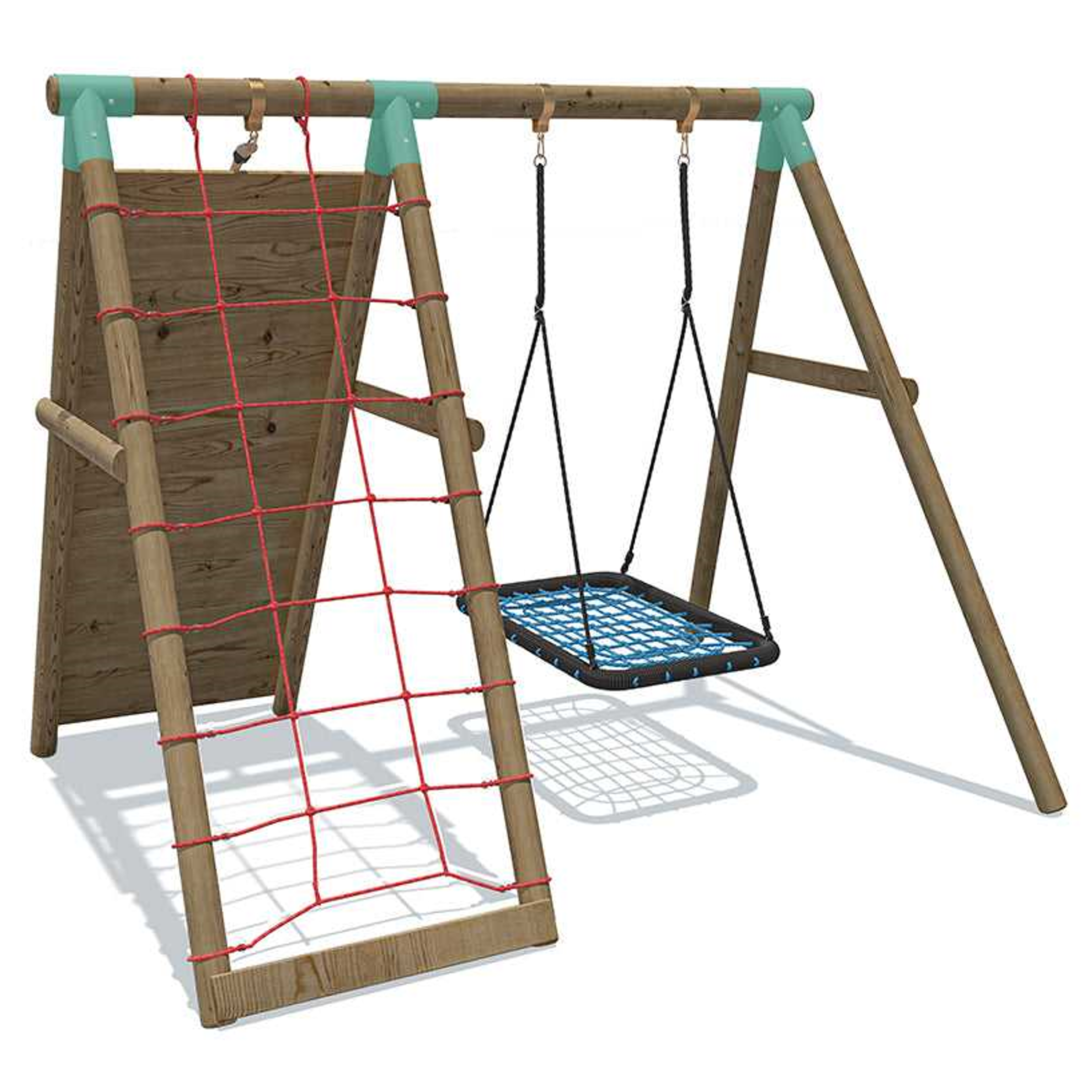 Wild Aussie Wooden Climber & Nest Swing Set