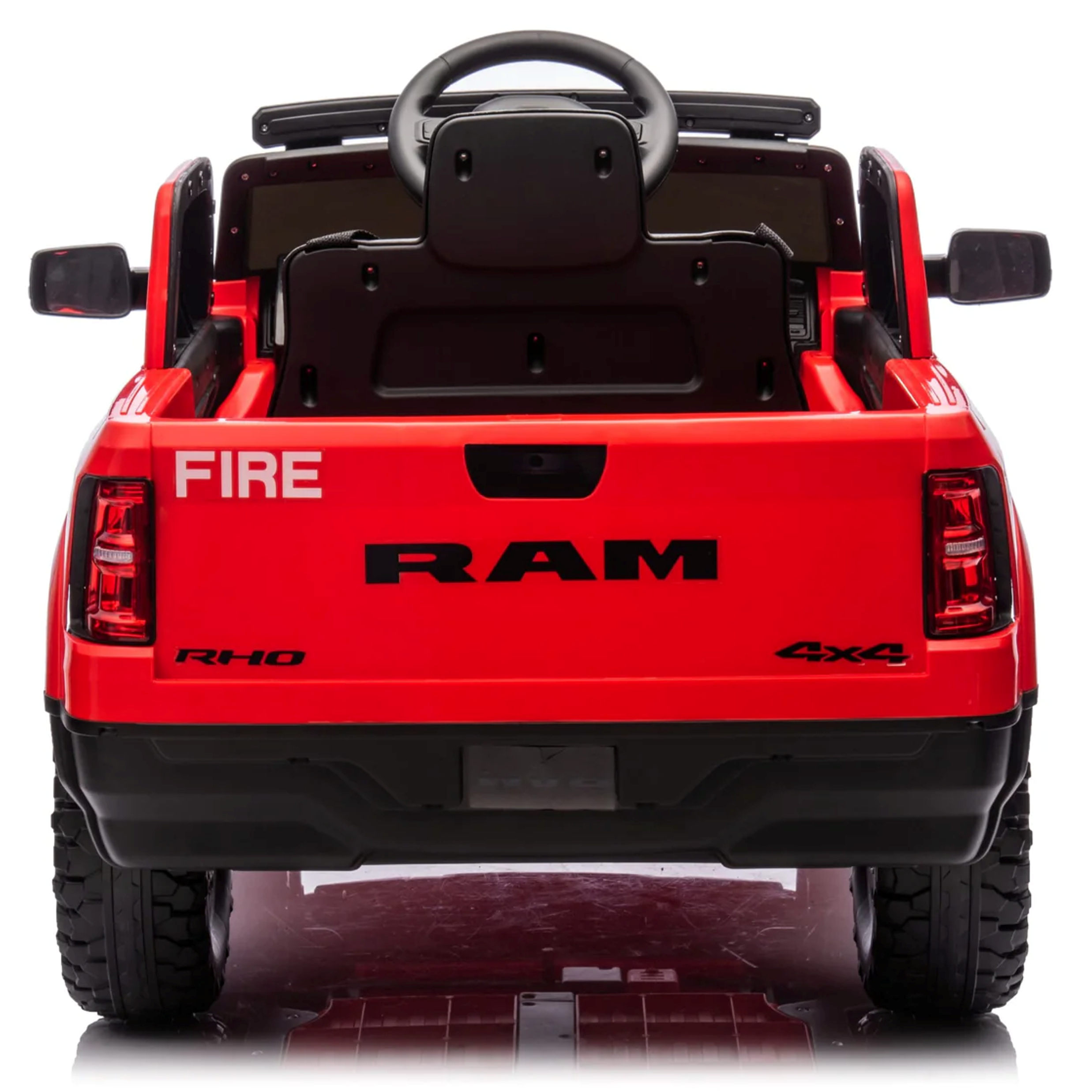 24v Licensed Dodge Ram Fire Truck Official Ride On 4x4