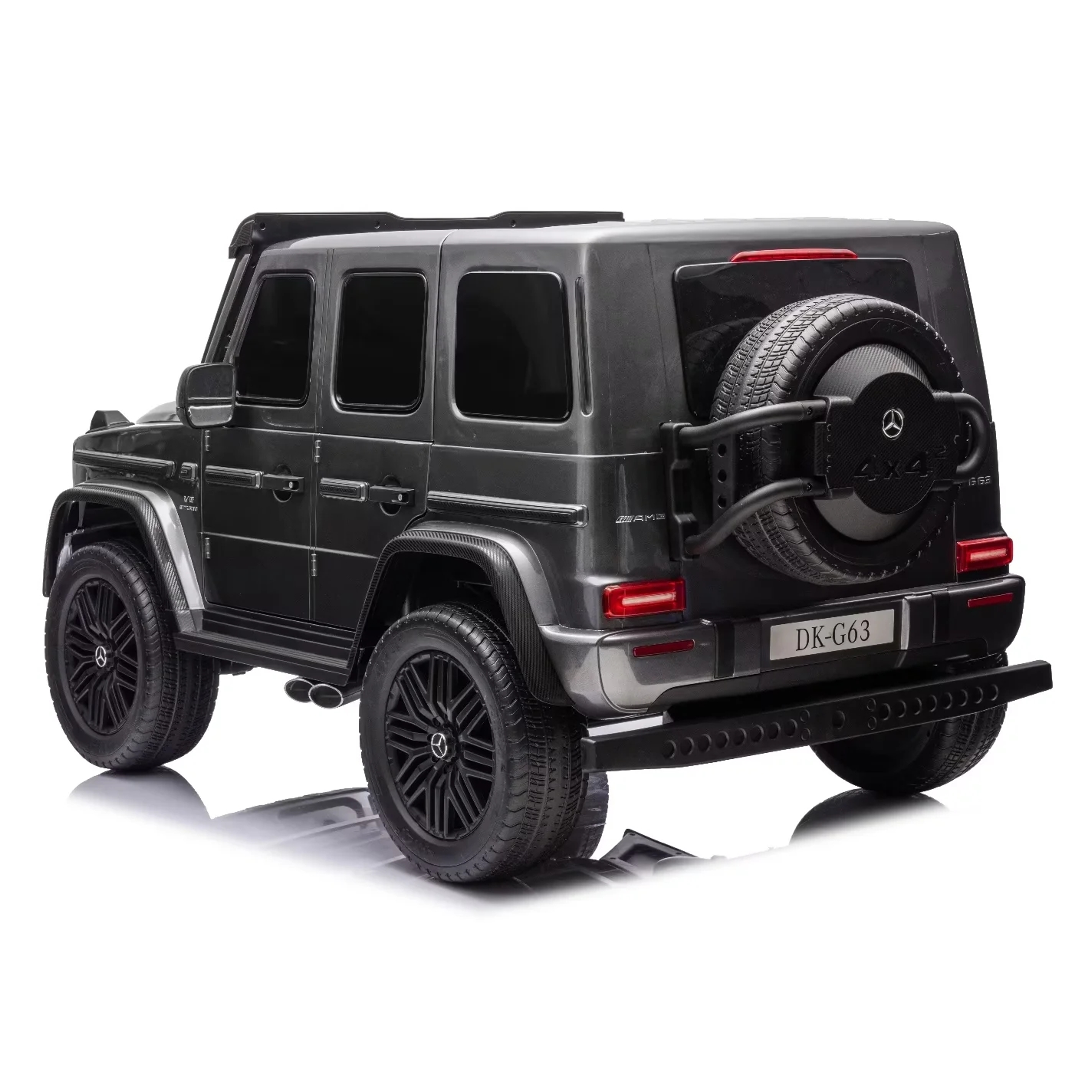 24V Licensed Mercedes-AMG G63 4WD Kids Ride-On Car with Remote Control- Painted Grey