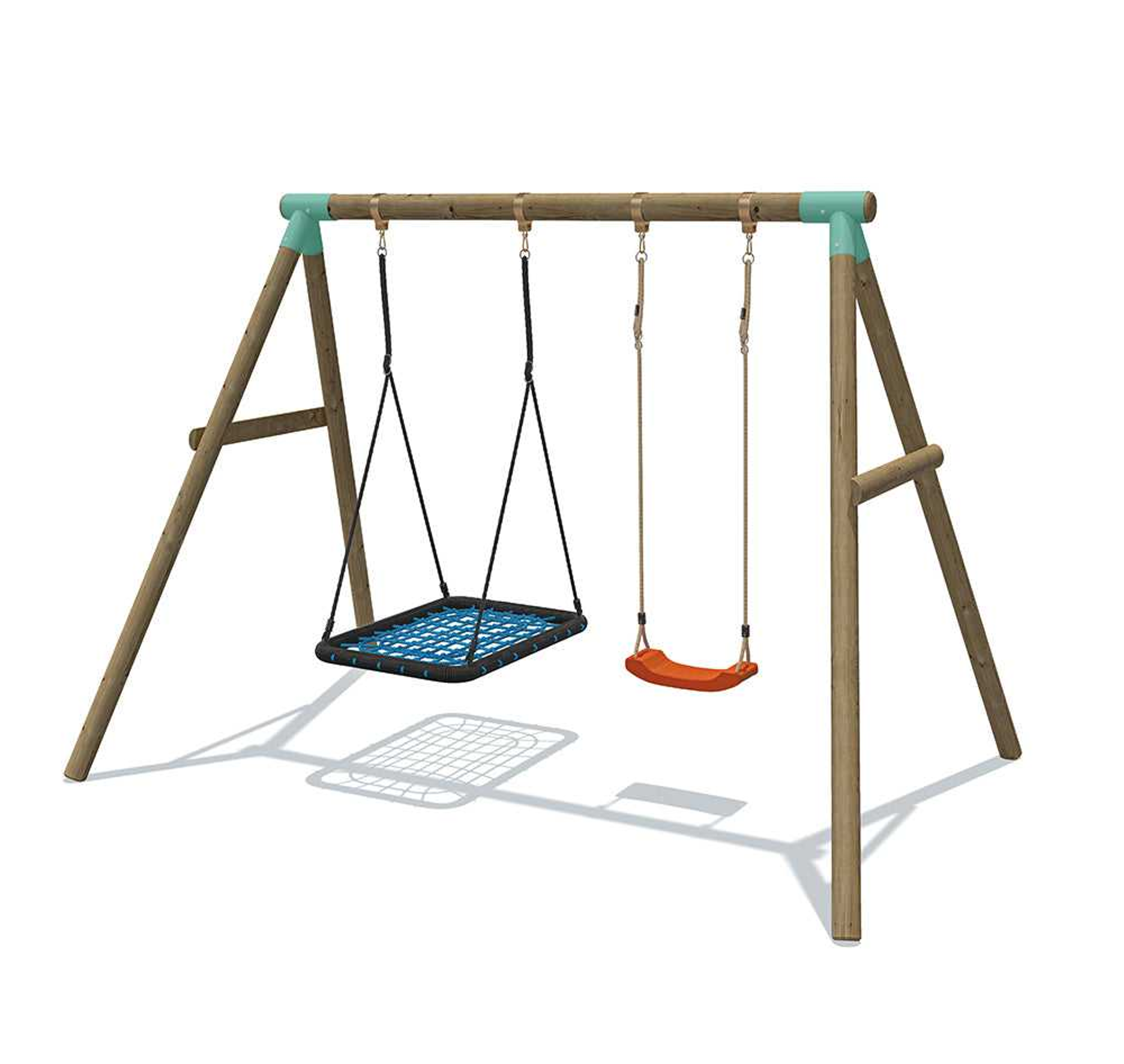 Wild Aussie Rectangle Nest & Swing Set