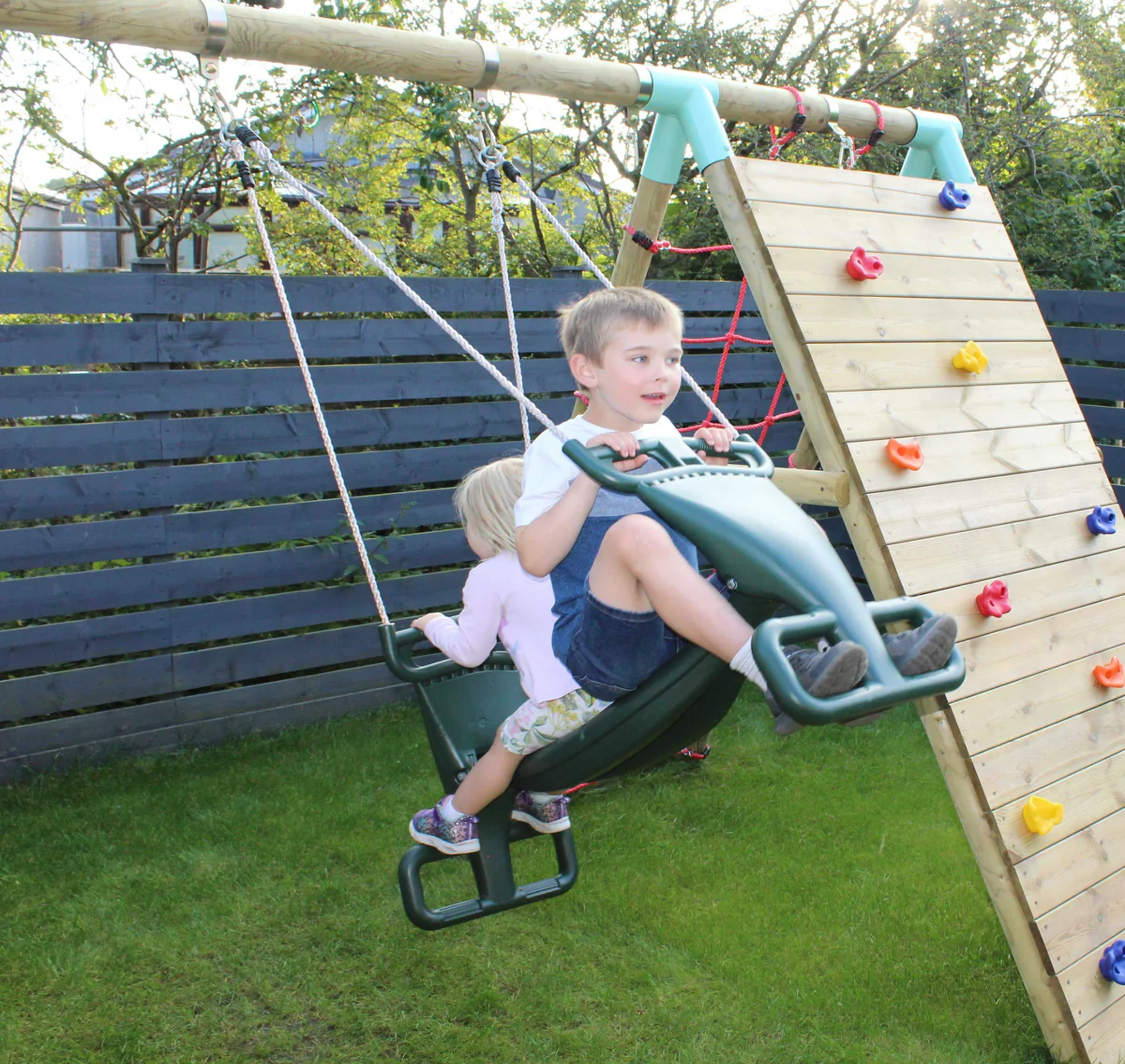 Wild Aussie 3 in 1 Glider Wooden Swing Set