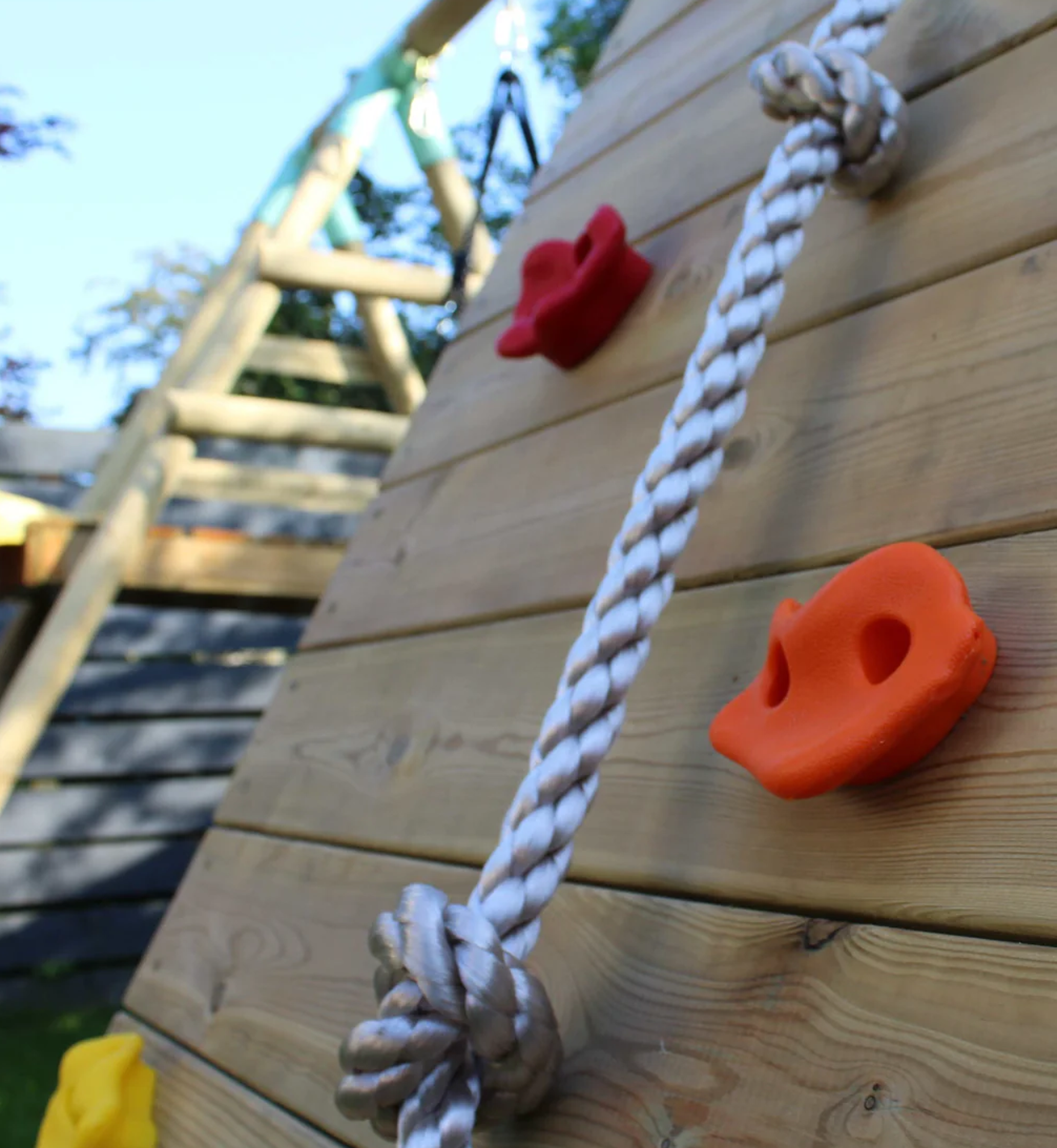Wild Aussie Wooden Climber Swing Set