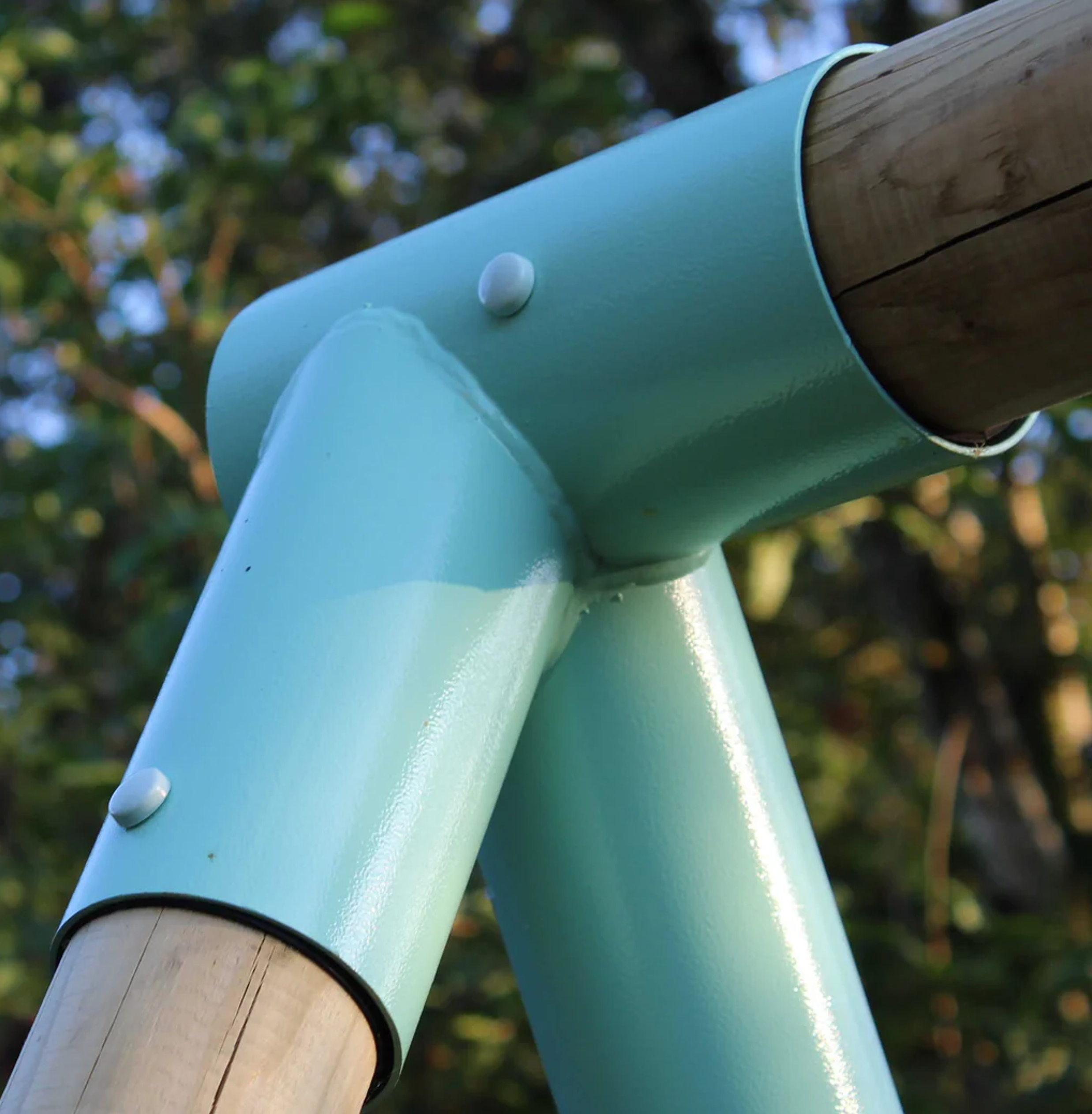Wild Aussie Double Seat Wooden Swing Set