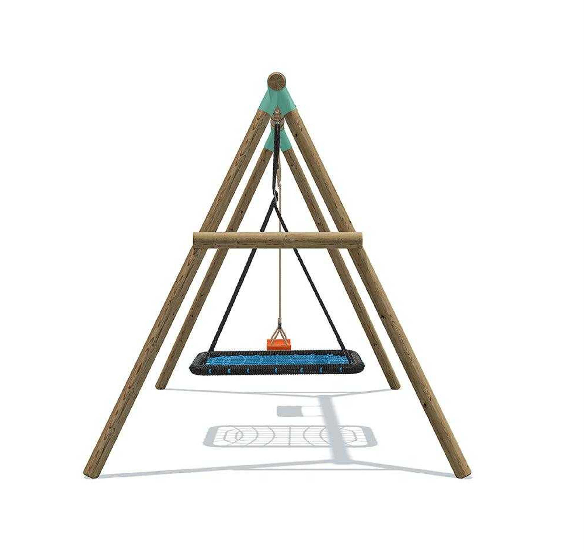 Wild Aussie Rectangle Nest & Swing Set