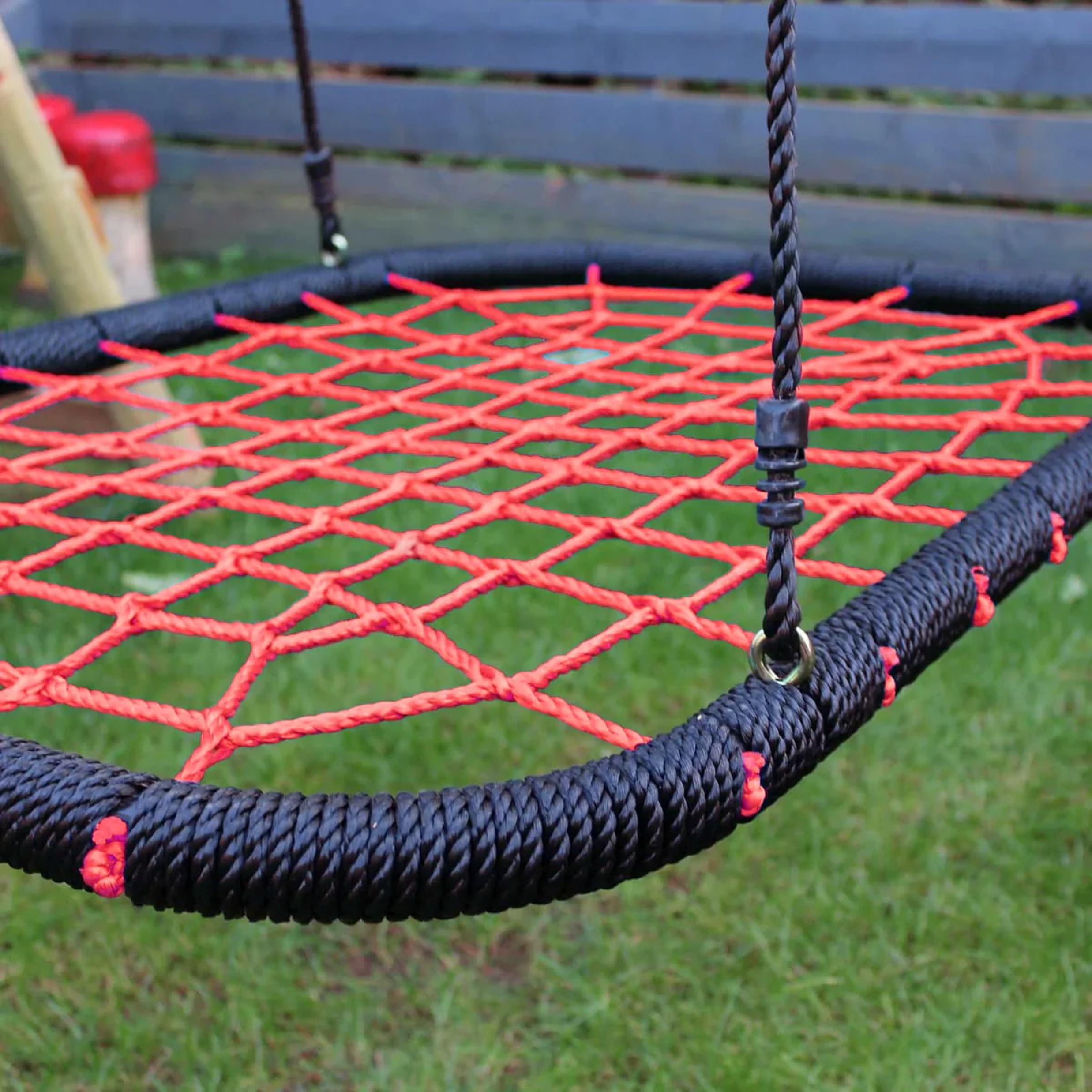 Wild Aussie 3 in 1 Rectangle Wooden Swing Set With Rope & Ladder