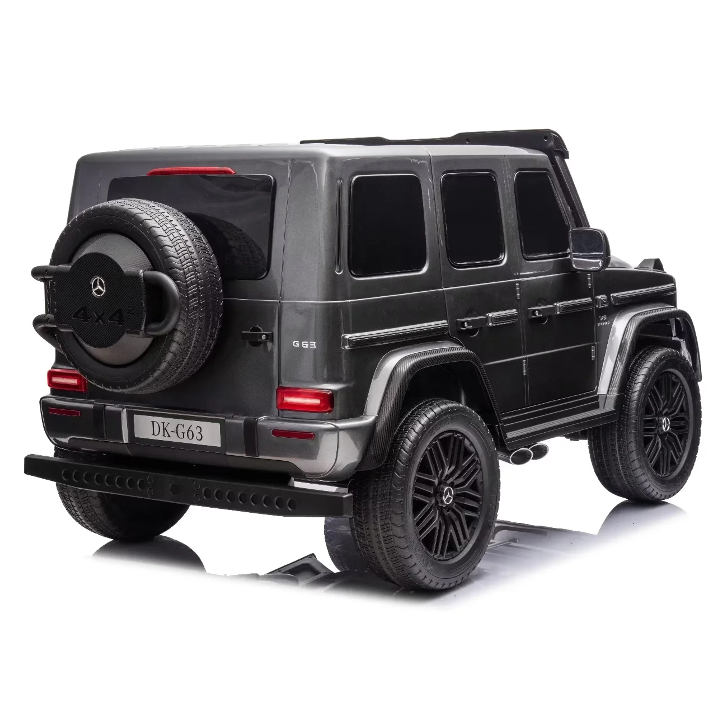 24V Licensed Mercedes-AMG G63 4WD Kids Ride-On Car with Remote Control- Painted Grey