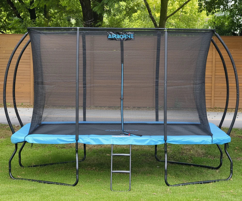 Airborne Elite 7ft x 10ft Rectangle Trampoline With Ladder