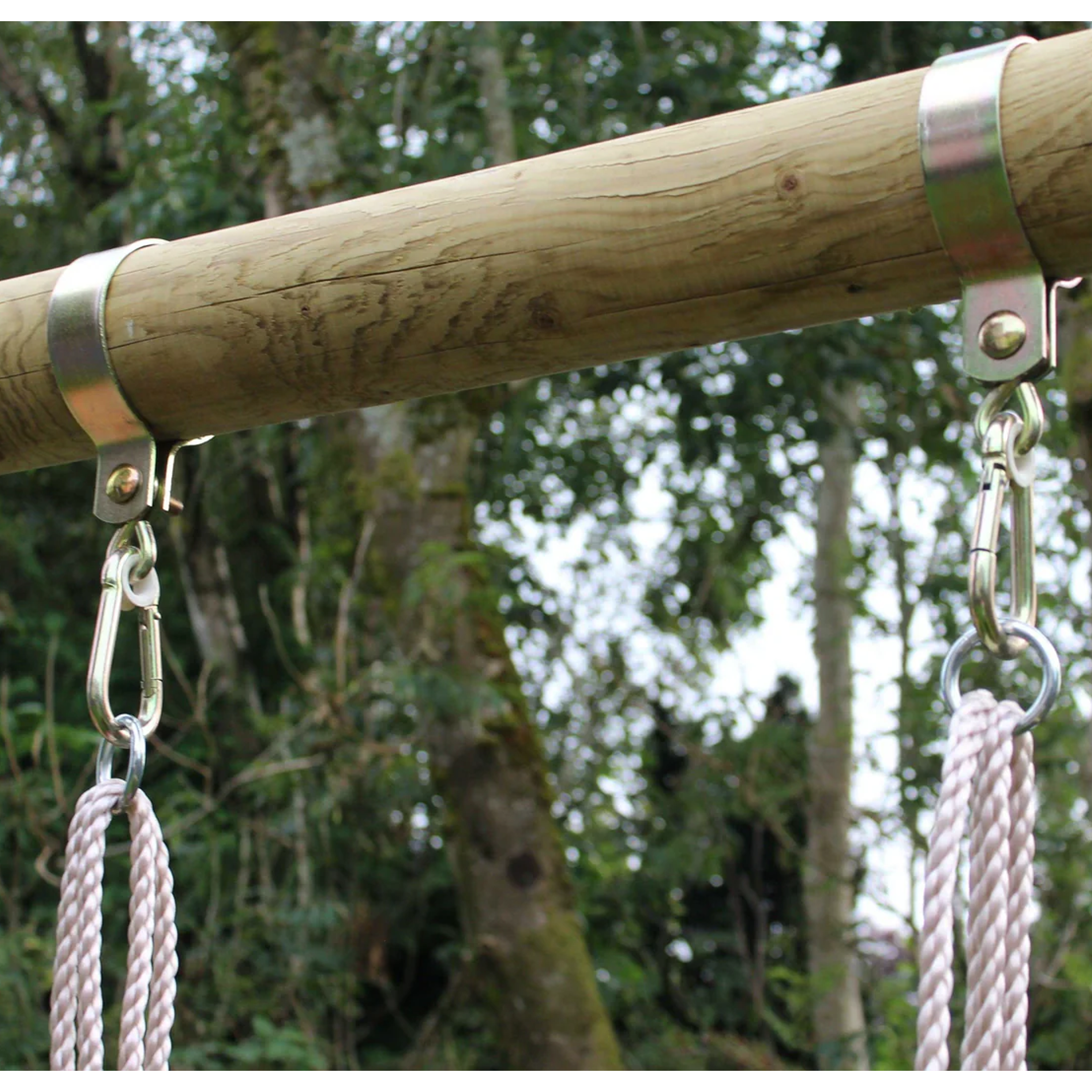 Wild Aussie Double Seat Wooden Swing Set