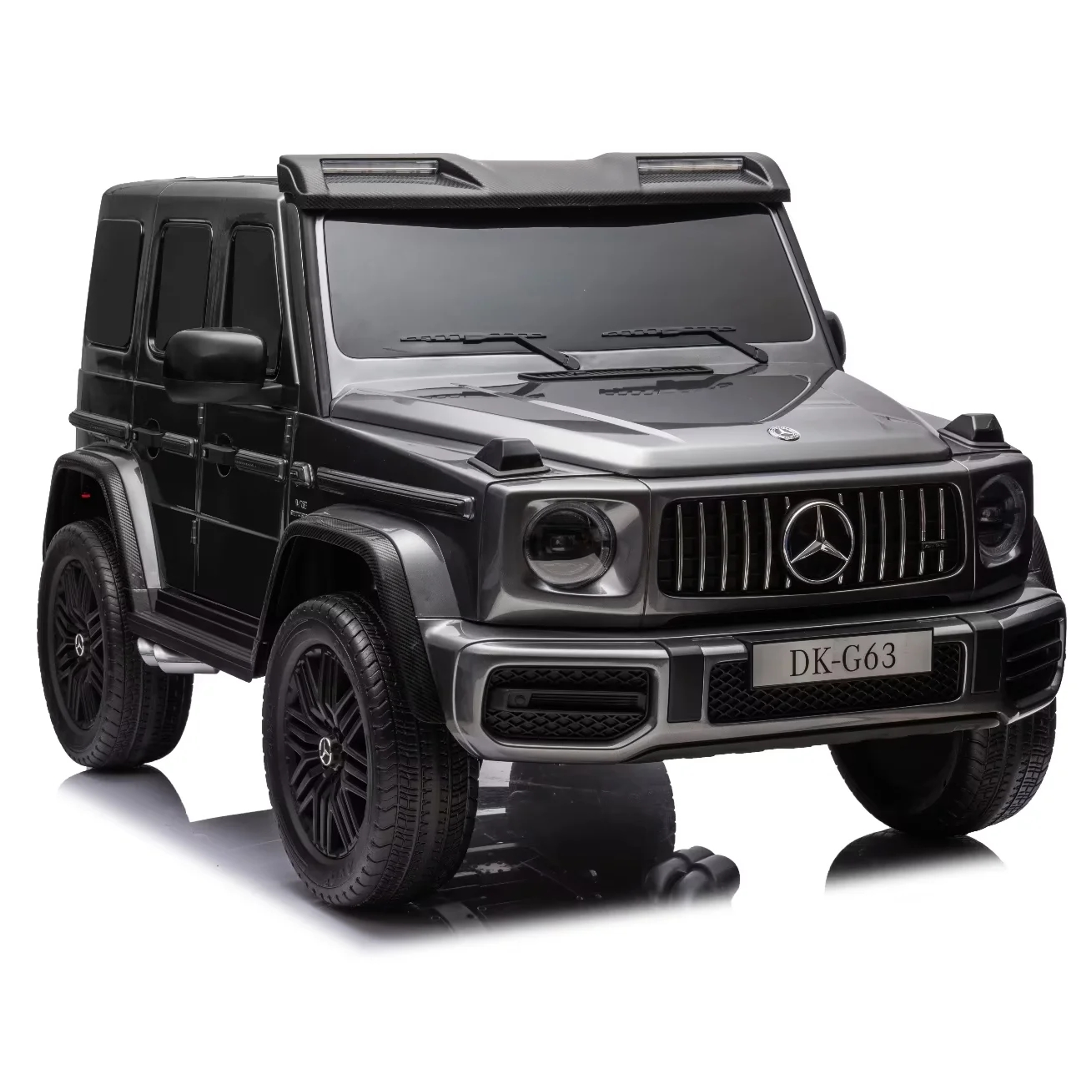 24V Licensed Mercedes-AMG G63 4WD Kids Ride-On Car with Remote Control- Painted Grey