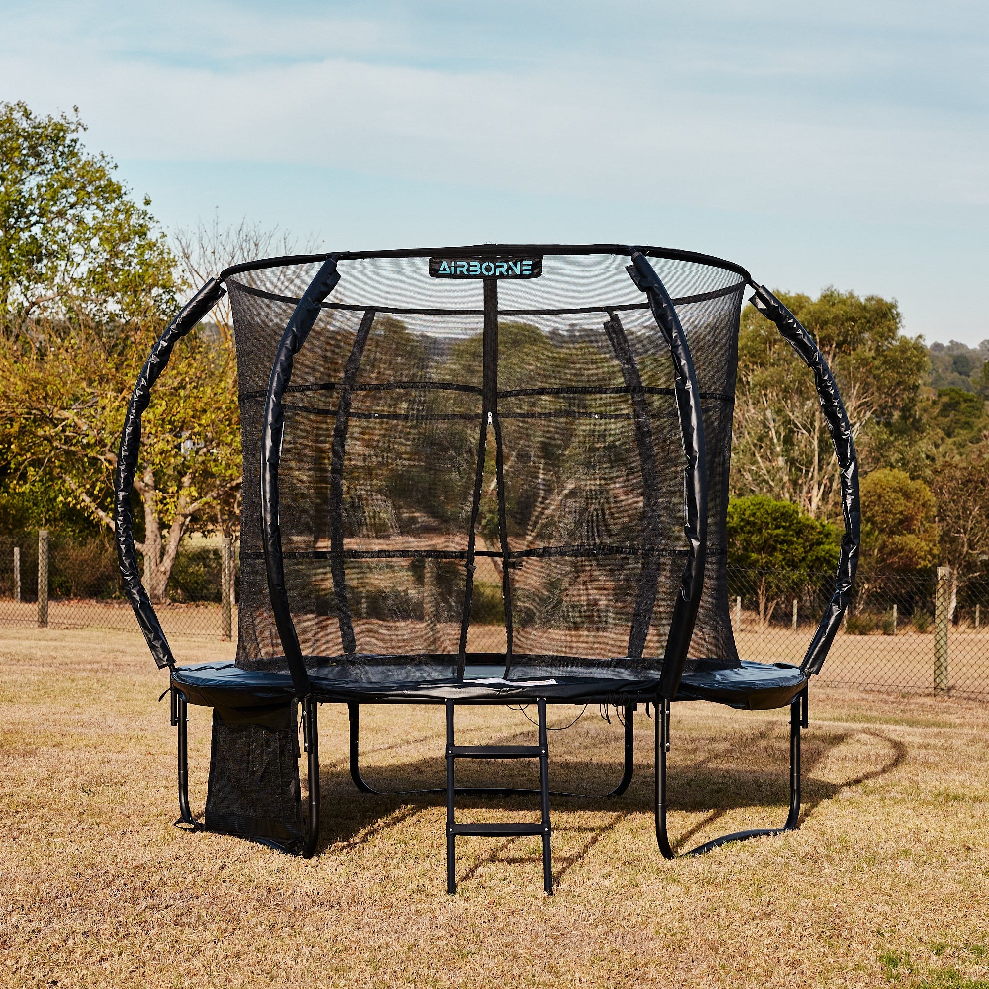 10ft Airborne Trampoline with Access Ladder & Shoe Storage