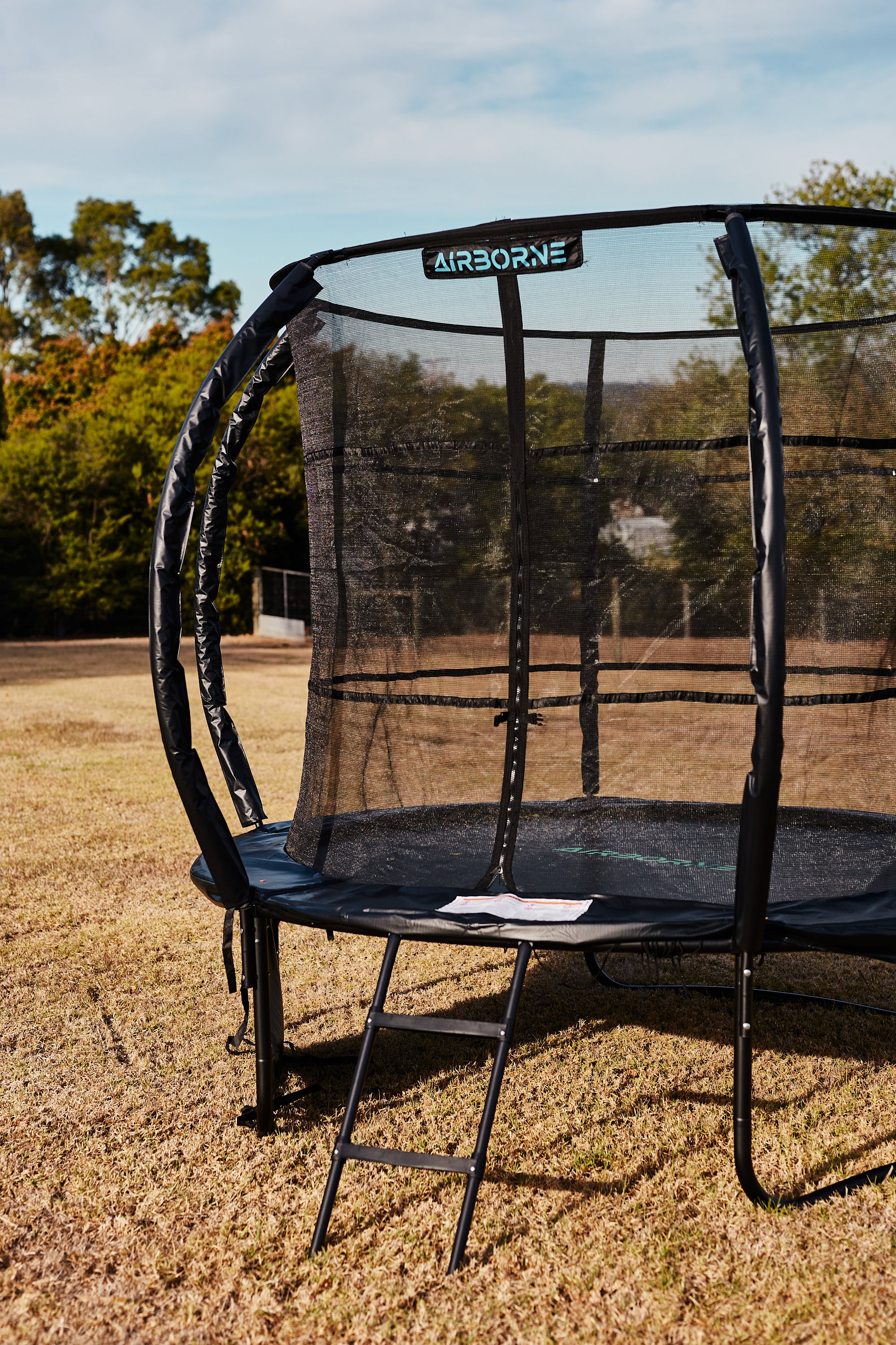 12ft Airborne Trampoline with Access Ladder & Shoe Storage