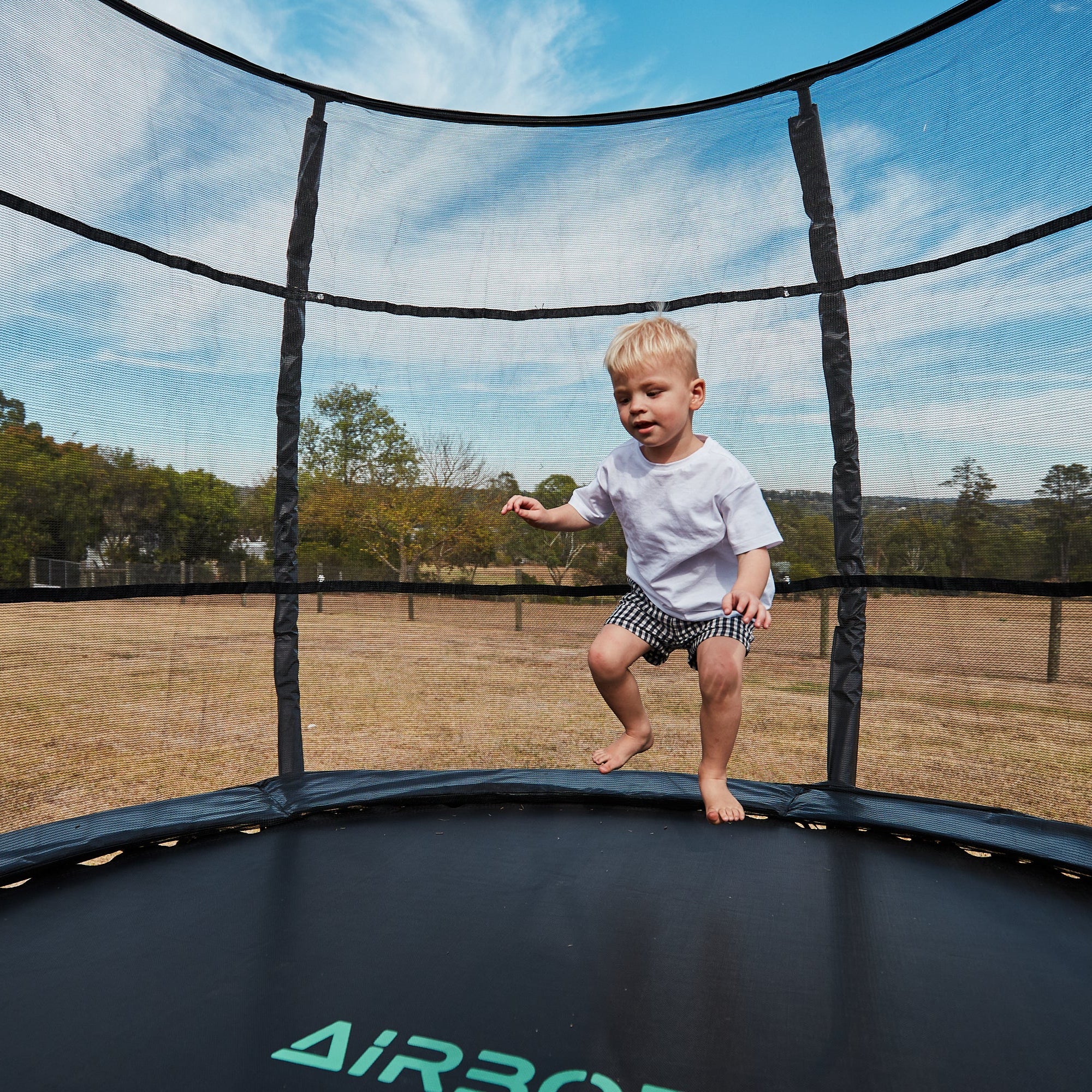 10ft Airborne Trampoline with Access Ladder & Shoe Storage