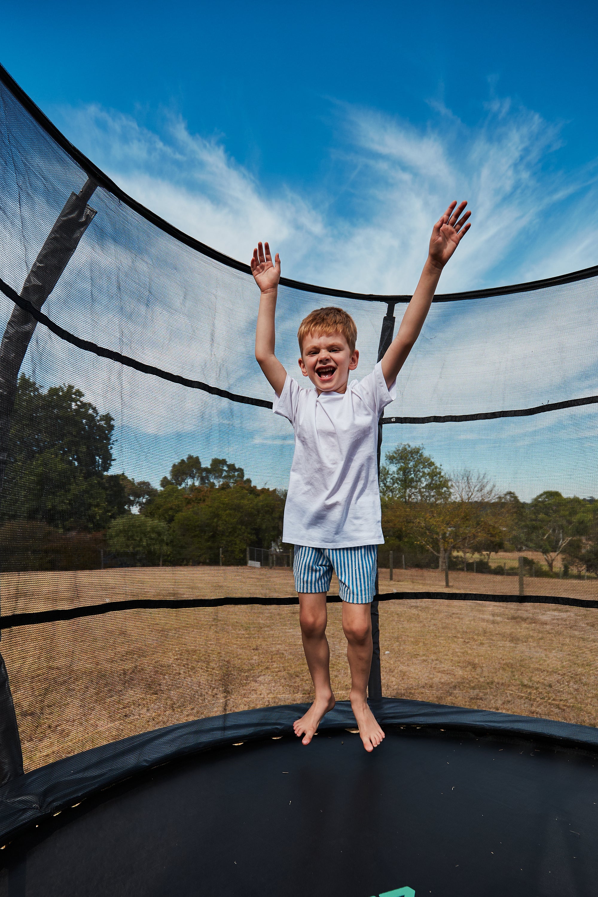10ft Airborne Trampoline with Access Ladder & Shoe Storage