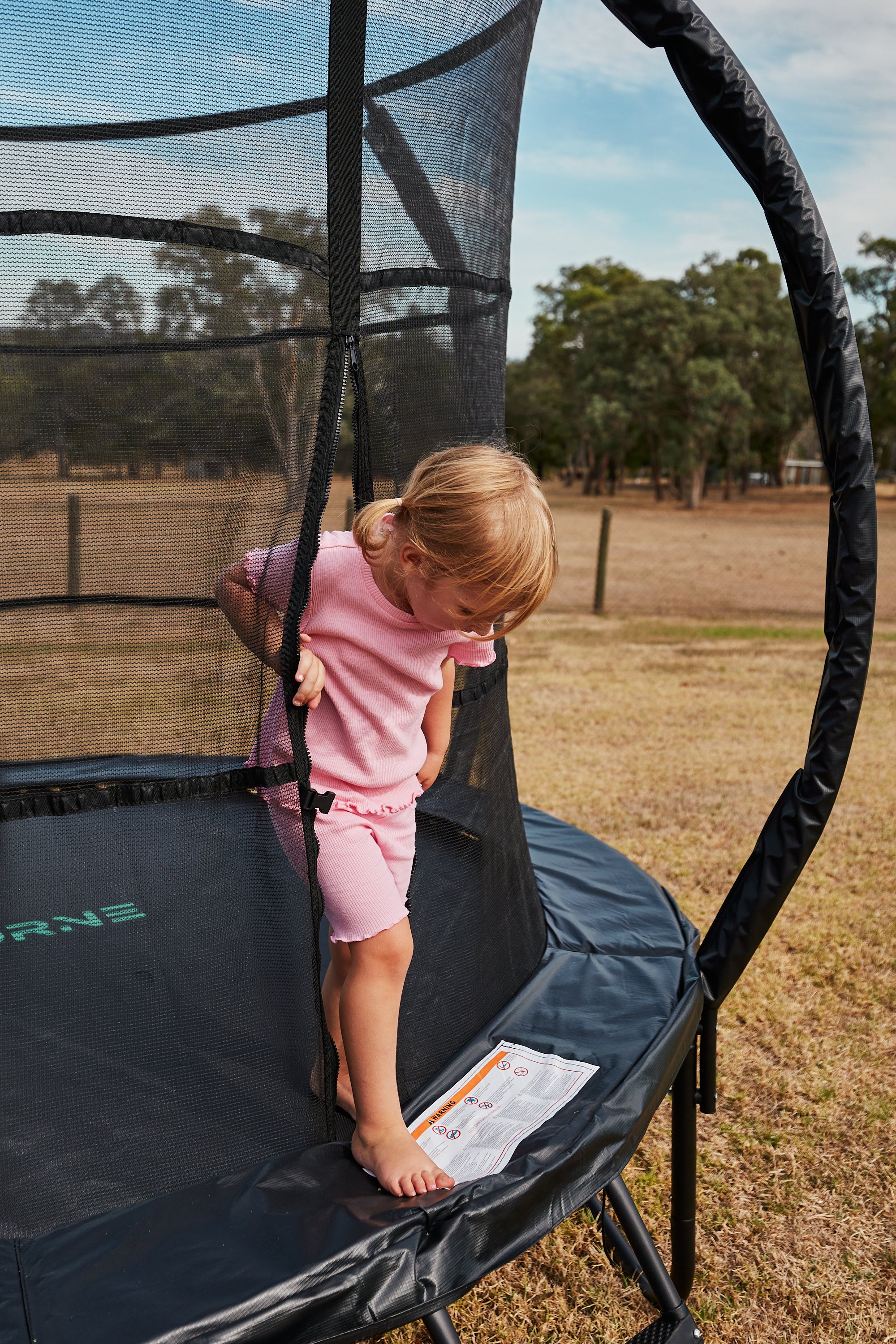 10ft Airborne Trampoline with Access Ladder & Shoe Storage