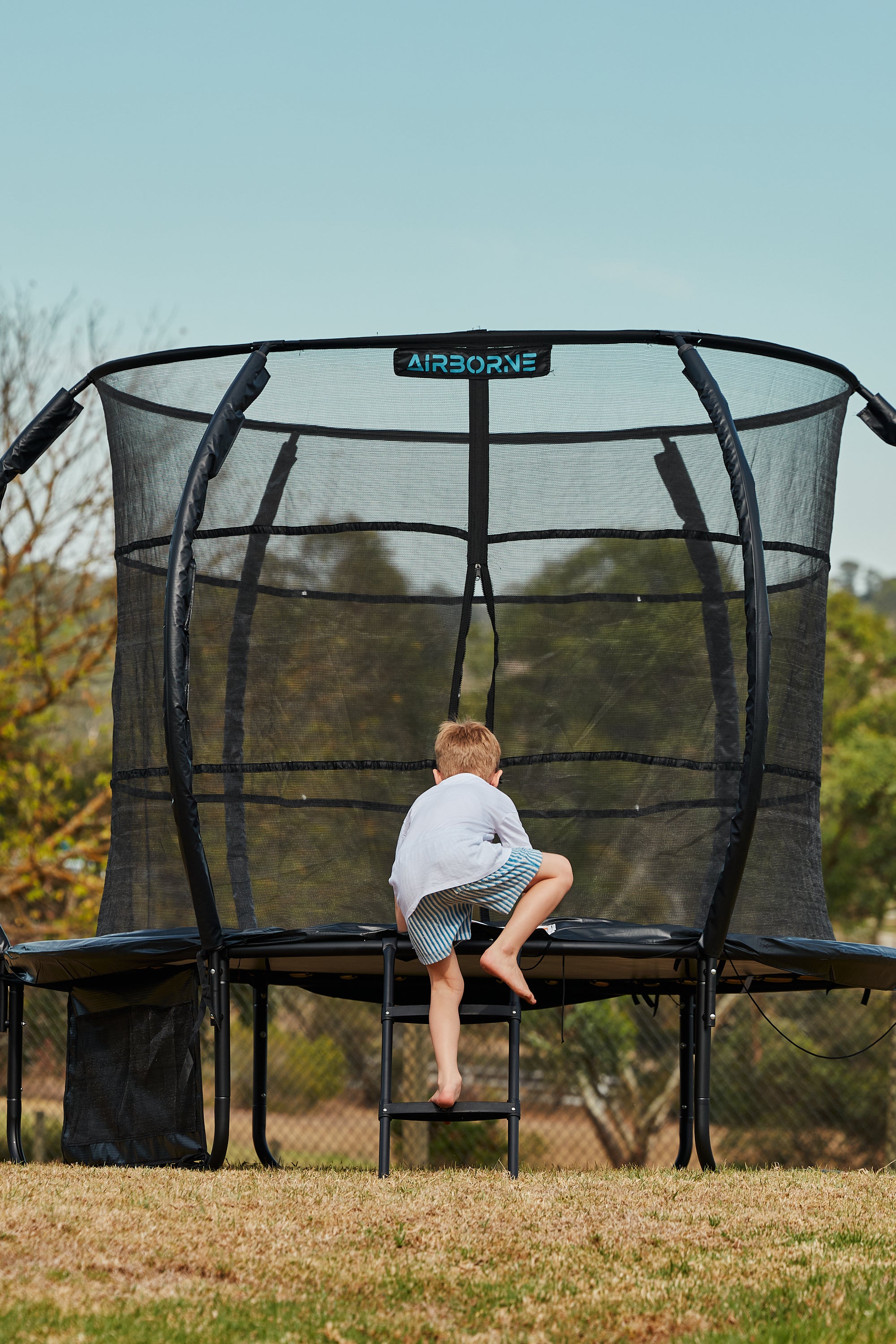 10ft Airborne Trampoline with Access Ladder & Shoe Storage