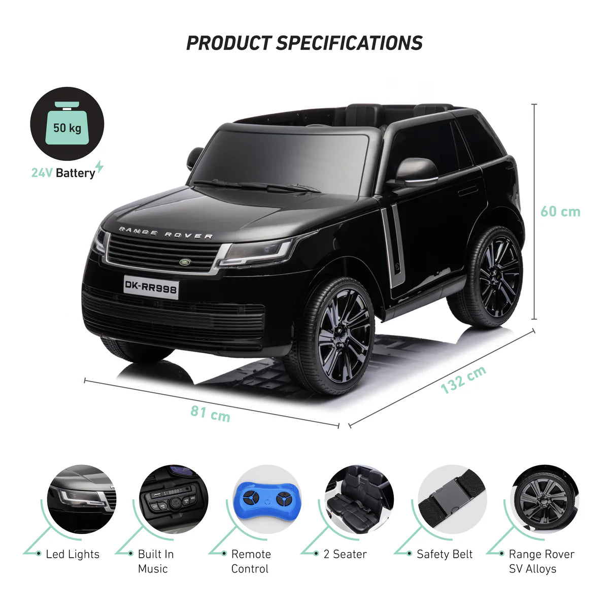 24v Range Rover Vogue Kids Electric SUV