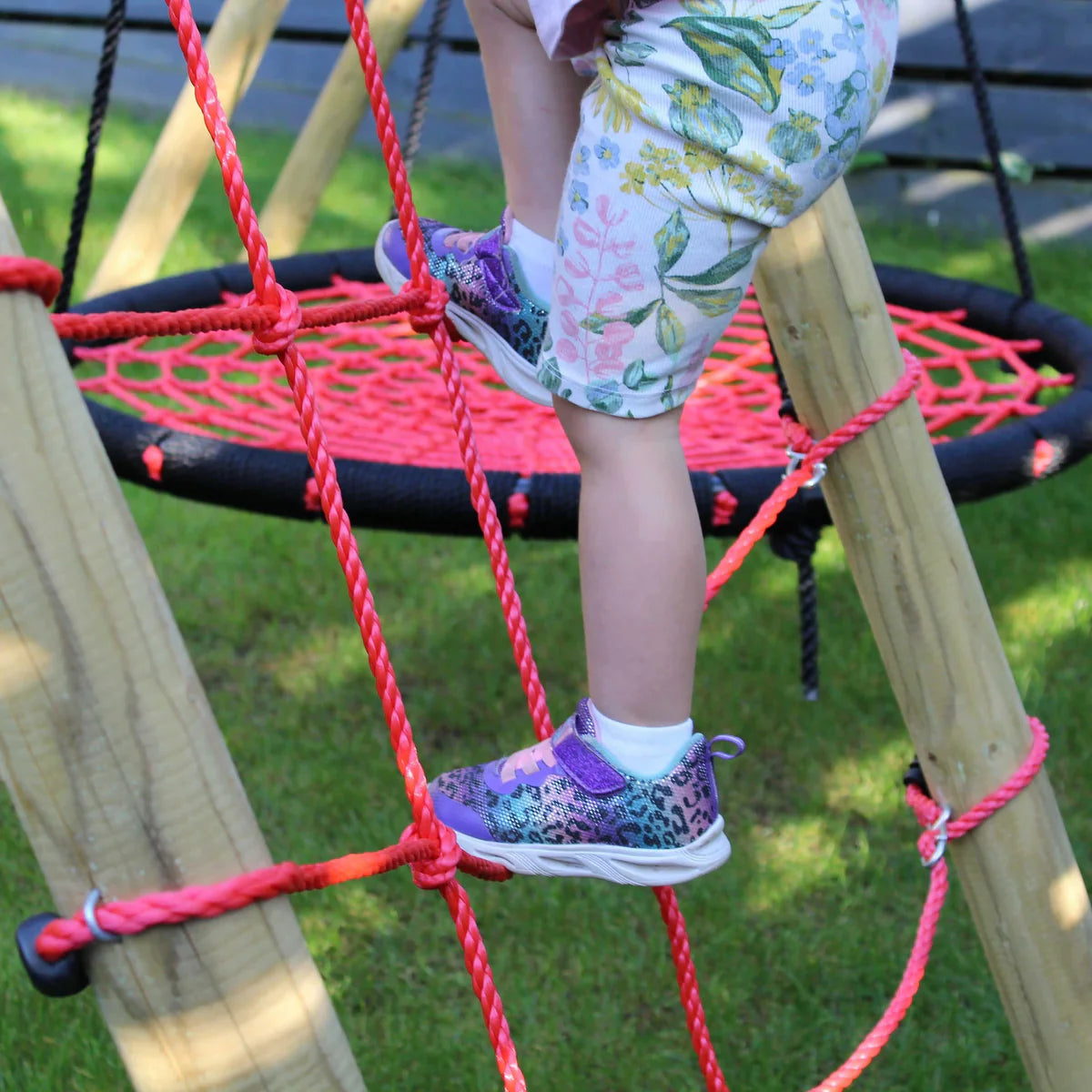 Wild Aussie Wooden Climber & 65cm Nest Swing Set