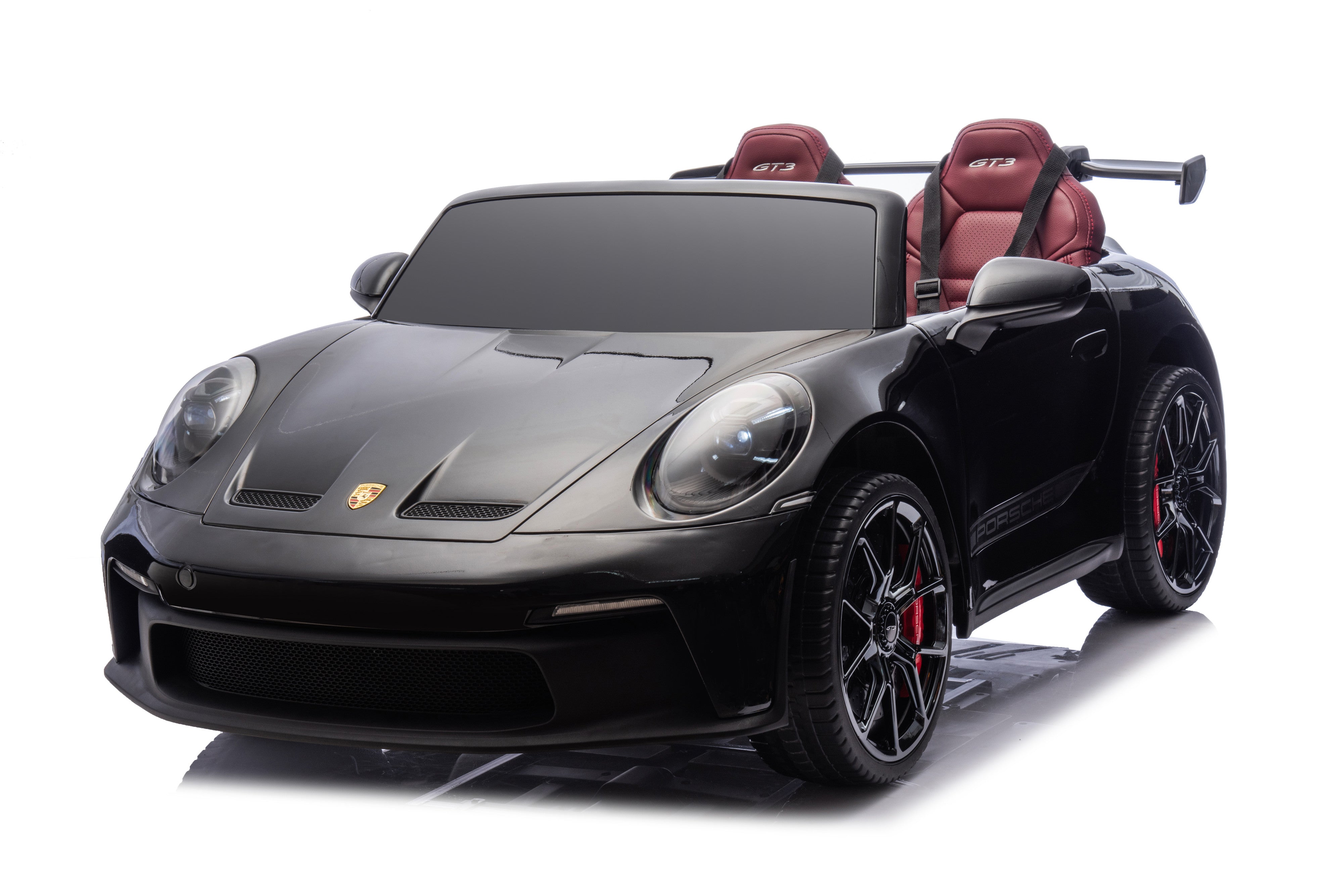 Front on of Porsche 24volt ride on car