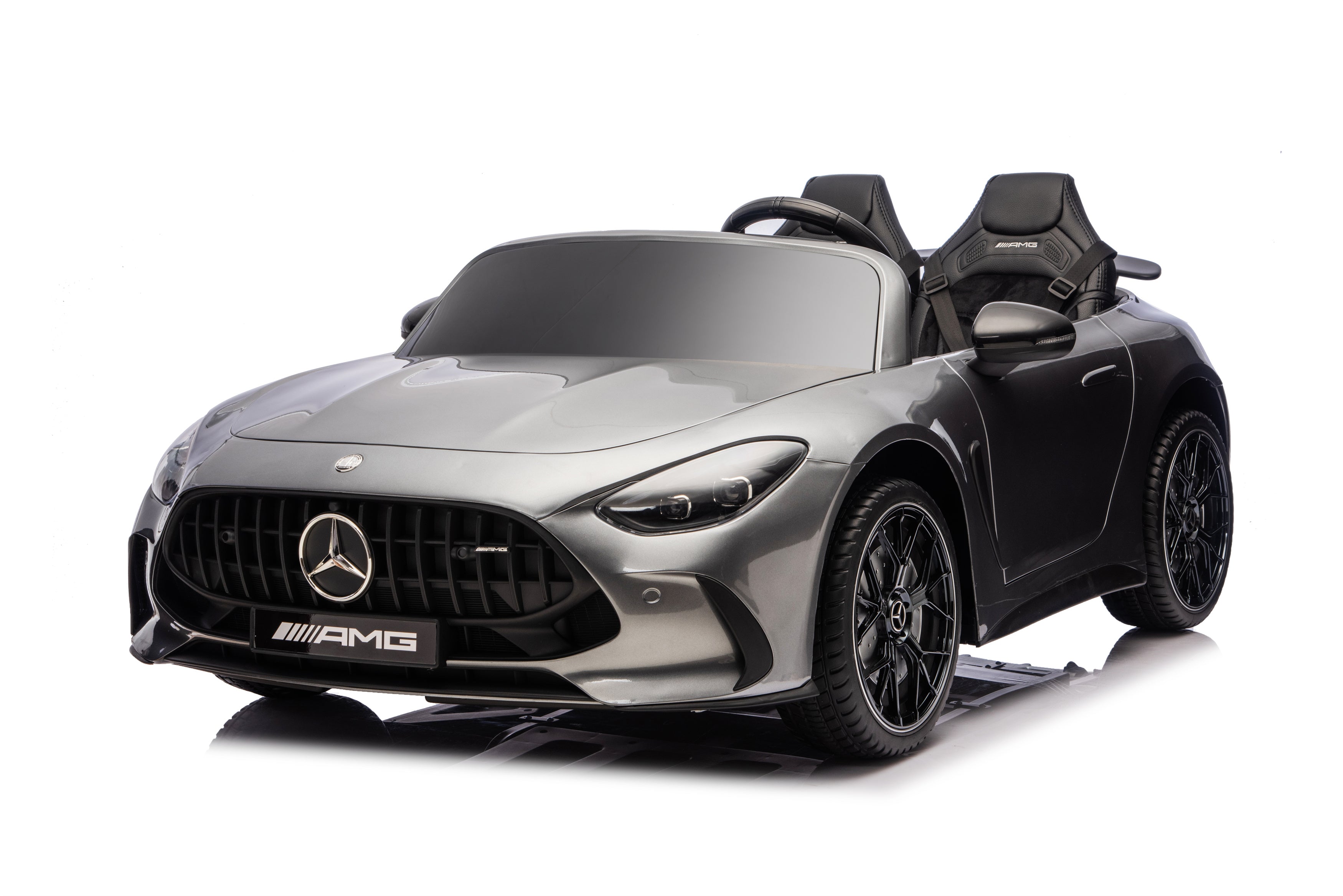 Mercedes-Benz AMG roadster toy car on a white background