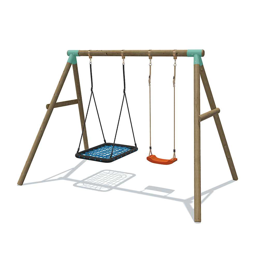 Wild Aussie Rectangle Nest & Swing Set