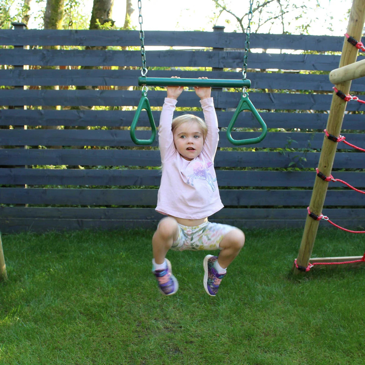 Wild Aussie Metal Trapeze Bar With Gym Rings