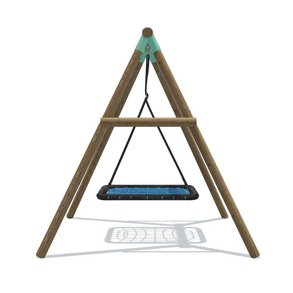 Wild Aussie Rectangle Nest Wooden Swing Set
